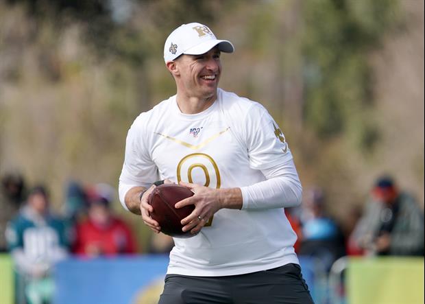 Check Out New Orleans Saints QB Drew Brees' Awesome Trick Shot From The Pool