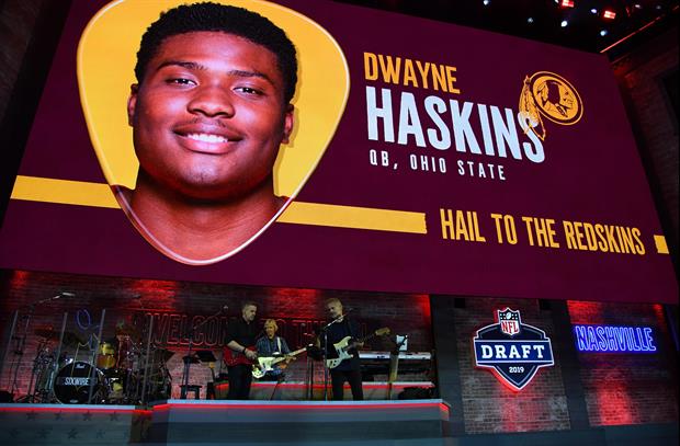 Here was Ohio State QB Dwayne Haskins' reaction when he learned that the New York Giants selected Du