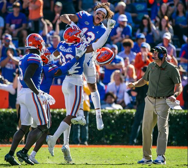 Watch Florida's Locker Room Celebration After Giving Up 52 Points To Samford