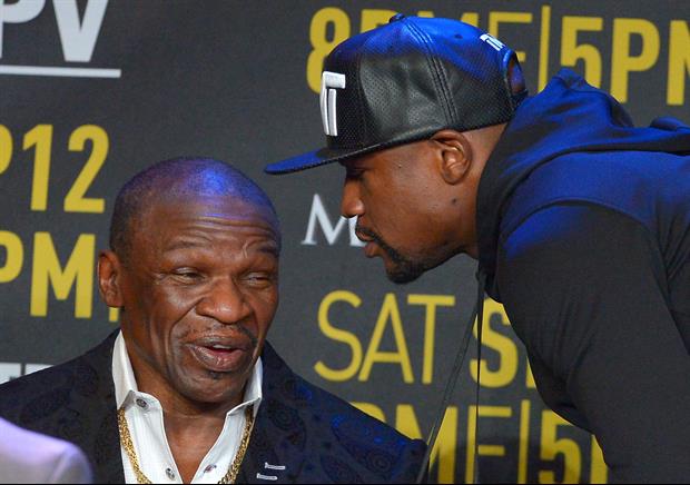 Floyd Mayweather Sr. Gets Knocked Down Hard During Boxing Session
