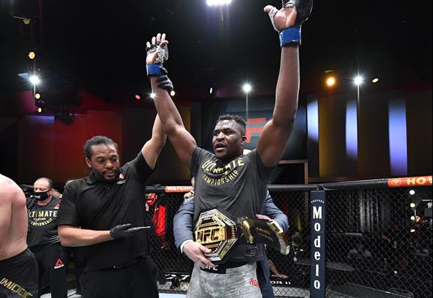Check out Francis Ngannou knock out Stipe Miocic to take home the UFC Heavyweight Championship at UF