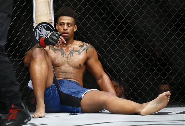 Greg Hardy Gets Disqualified In His UFC Debut After This Insane Illegal Knee