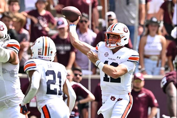 Auburn QB Holden Geriner Reveals Transfer Destination