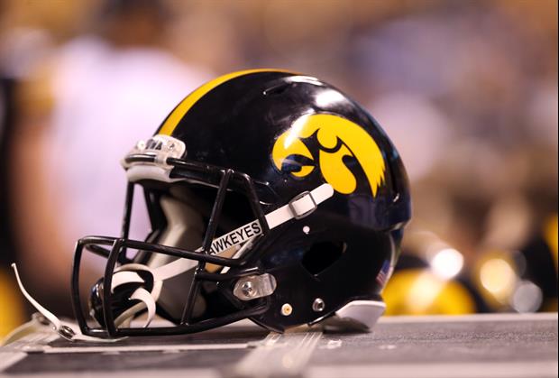 Iowa will be wearing these helmets for Saturday's game against Minnesota...