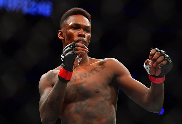 UFC's Israel Adesanya Held A Pizza Box In His Hand For His Lightweight Weigh-In Friday