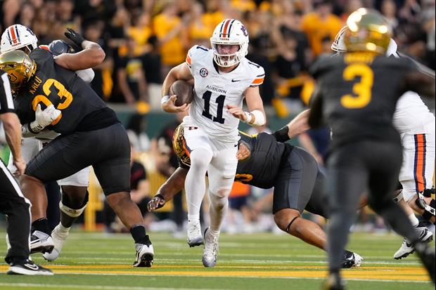 Jackson Arnold Leads Auburn To 38-24 Win At Baylor In Season Opener