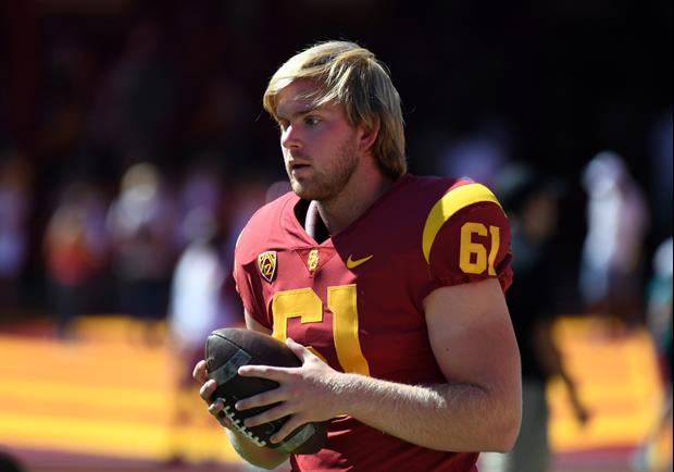 USC's Blind Long Snapper Jake Olson Can Drive A Golf Ball Very Well & Far