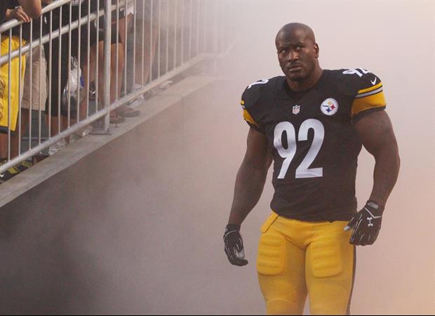 Watch Former Steelers LB, 42-Year-Old James Harrison Push A 1,960-Pound Sled