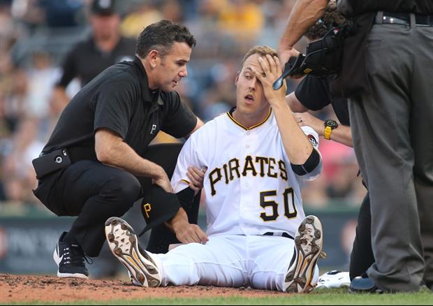 Watch Pirates Pitcher Jameson Taillon Take A Line Drive To The Head