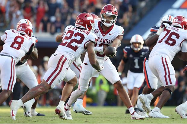 Jackson, Green Power Arkansas Past Mistake-Plagued Auburn 24-14 In SEC Opener