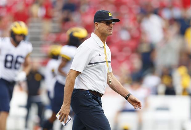 Watch Jim Harbaugh Snub ABC Sideline Reporter Molly McGrath For Interview After Game