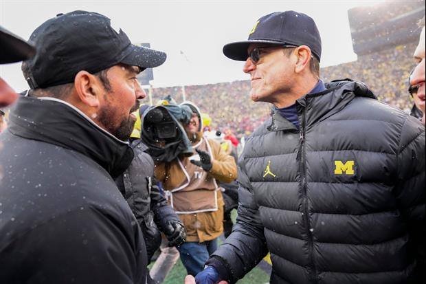 Jim Harbaugh Threw Some Major Shade At Ohio State's Ryan Day During His Presser