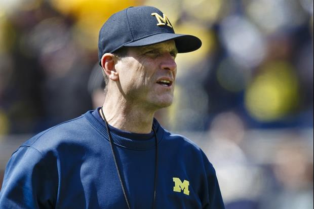 Jim Harbaugh Throws Out 1st Pitch At Tigers Game Like A Champ