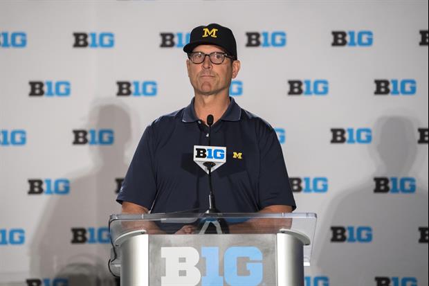 This Was Jim Harbaugh's Reaction To Urban Meyer Suspension News