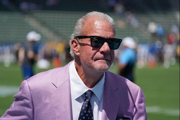 Colts Owner Jim Irsay Was Passing Out Autographed $100 Bills To Bills Fans From His Suite