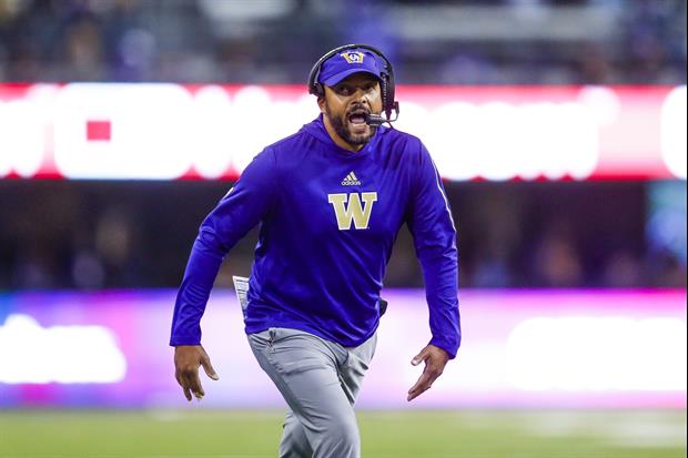 Washington Coach Jimmy Lake Catching Heat After Smacking Player In Facemask