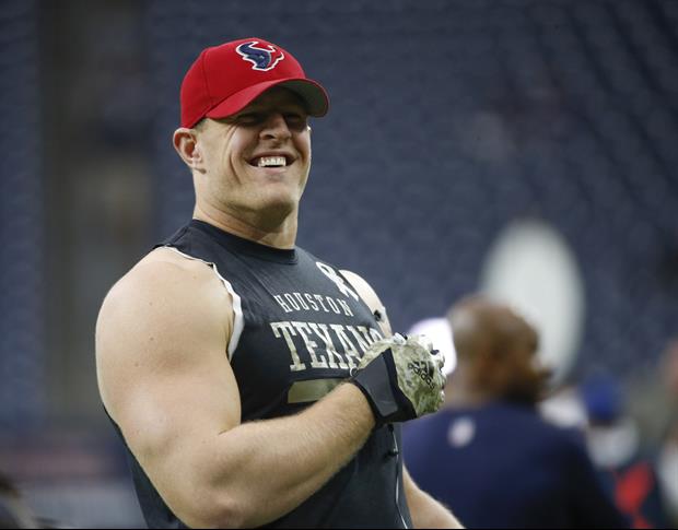 J.J. Watt Took A Pic Of His Old Nasty Thigh Bruise