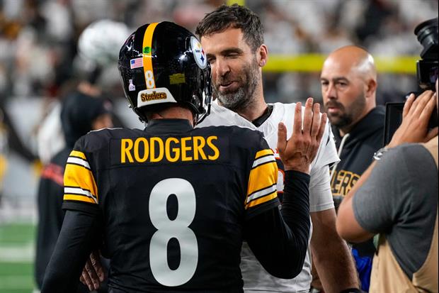 Here's What Joe Flacco Said To Aaron Rodgers After Bengals vs. Steelers Game