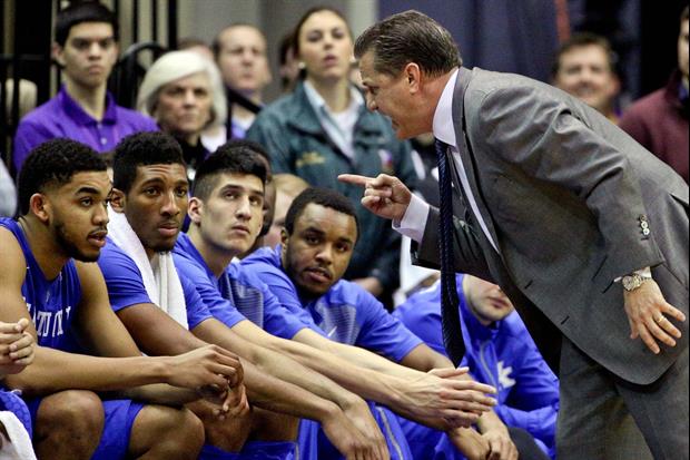 Karl-Anthony Towns Photobombs Calipari While He Criticizes Him