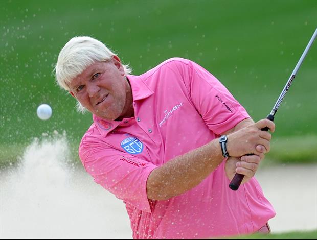 John Daly Finishes Round With An Eagle & Drink Gesture To The Crowd