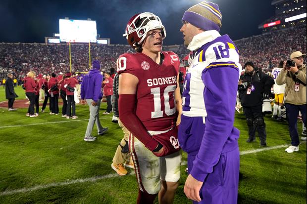 Mateer Throws Late TD Pass, No. 8 Oklahoma Beats LSU 17-13 To Likely Secure Playoff Spot