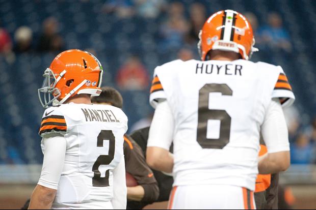 Browns QB Brian Hoyer will continue to start over rookie Johnny Manziel.