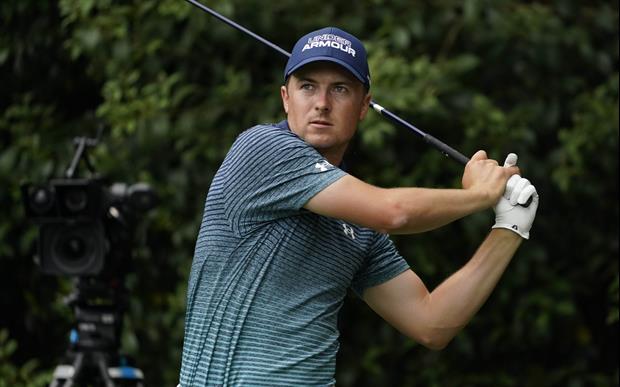 Check out Jordan Spieth’s nice eagle during first round at The Masters on Thursday evening.