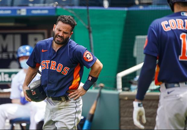 Astros Stars Jose Altuve & Alex Bregman Hit By Pitches In Back-To-Back At-Bats
