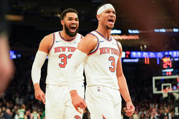 Josh Hart Was Eating And Talking Pizza With KAT In Their Post Game Presser
