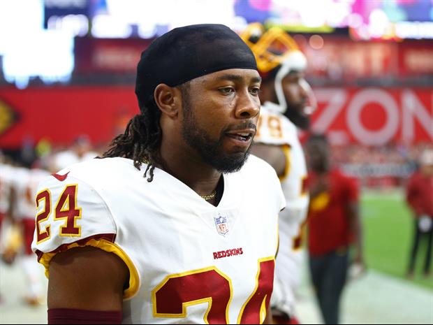 Redskins DB Josh Norman Could Not Get His Pads Off Swapping Jerseys After The Game