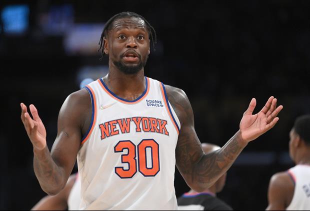 Knicks Star Julius Randle Gets Into It With Assistant Coach On The Bench