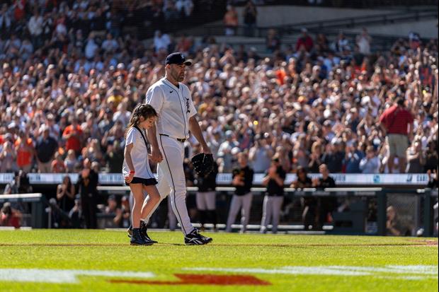 An Emotional Justin Verlander Gets Pulled From Game By Daughter During Final Career Start