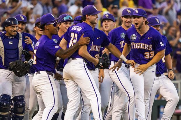 Kade Anderson's Complete-Game Shutout Lifts LSU To Win In CWS Finals Game 1