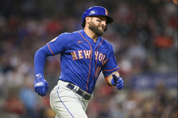 Mets' Kevin Pillar Got Hit In The Face With A Fastball From Braves' Jacob Webb Last Night