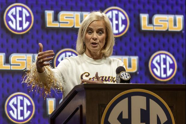 Video: LSU's Kim Mulkey Talks Win Over Houston Christian & Athletic Director Changes