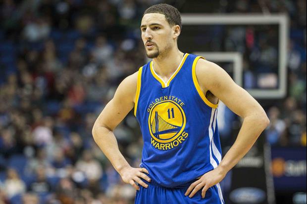 Klay Thompson Hits Half-Court Shot While Riding A Bicycle