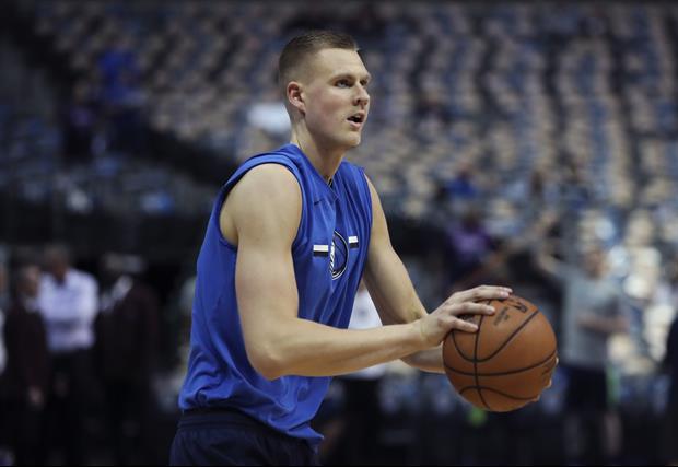 Dallas Mavericks star Kristaps Porzingis was left a bloodied mess in his home country of Latvia this
