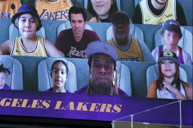 Virtual Lakers Fan Caught Shaving During Last Night's Game