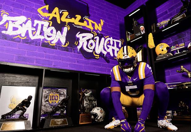 Photo: LSU Players Lamar Brown & Deuce Geralds Help Recruit 5-Star DL Jalen Brewster