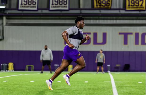 Watch: LSU Freshman DL Lamar Brown Was Back At Practice On Friday