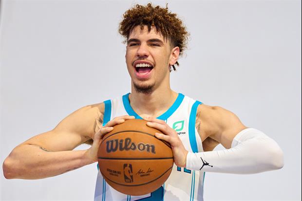 Hornets Star LaMelo Ball Looks Ridiculous In A Suit That Matched His Car For Opening Night