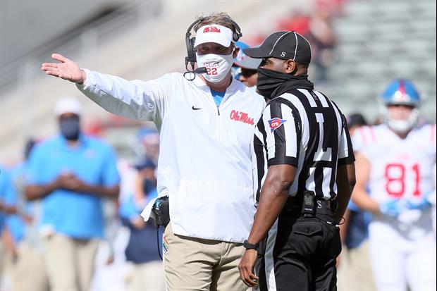 Lane Kiffin Is Still Very Upset With SEC’s Officials About Last Weekend's Terrible Call