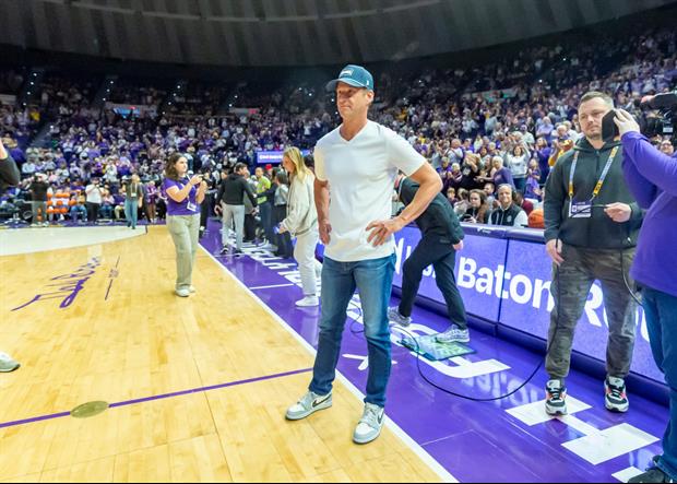 Watch: Lane Kiffin Brings QB Transfer Target Sam Leavitt To The PMAC With Whit Weeks