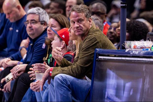 Photos: Lane Kiffin Was Courtside At The Pelicans Game Wednesday Night