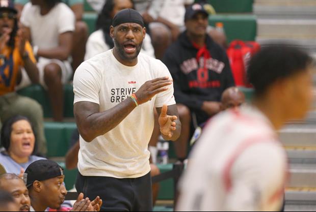 LeBron Tells Off Announcer During Bronny’s AAU Game For Making It About LeBron