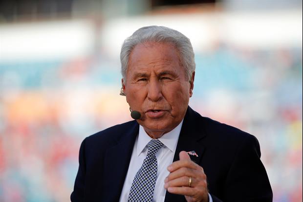 ESPN's Lee Corso had enough of Thursday night's NFL Draft after the 11th pick, so he just grabbed hi