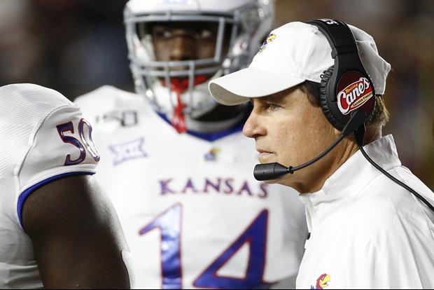 Here Was Les Miles' Message To College Football After Kansas’ Win