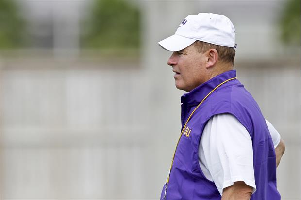 LSU coach Les Miles spoke with the media after practice Wednesday.