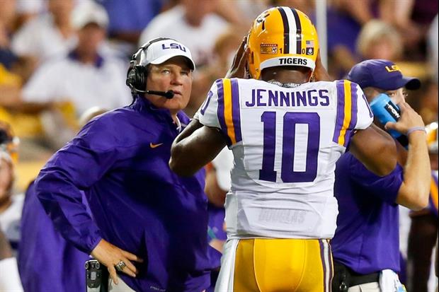 LSU's Les Miles talked about QB Anthony Jennings on Wednesday.