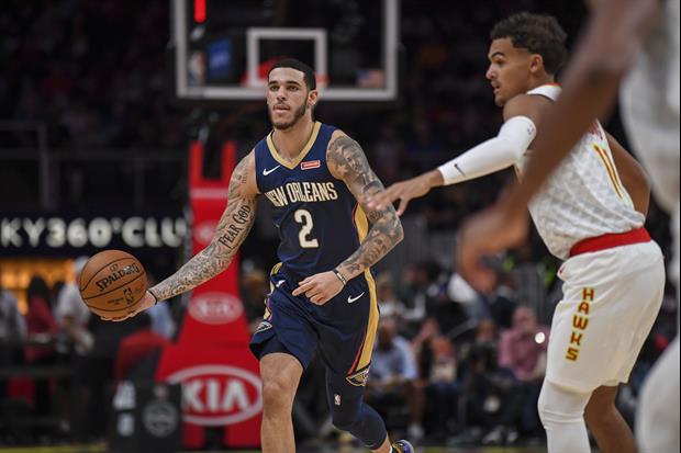 Check out New Orleans Pelicans guard Lonzo Ball try to keep up with the crazy layups of YouTube star